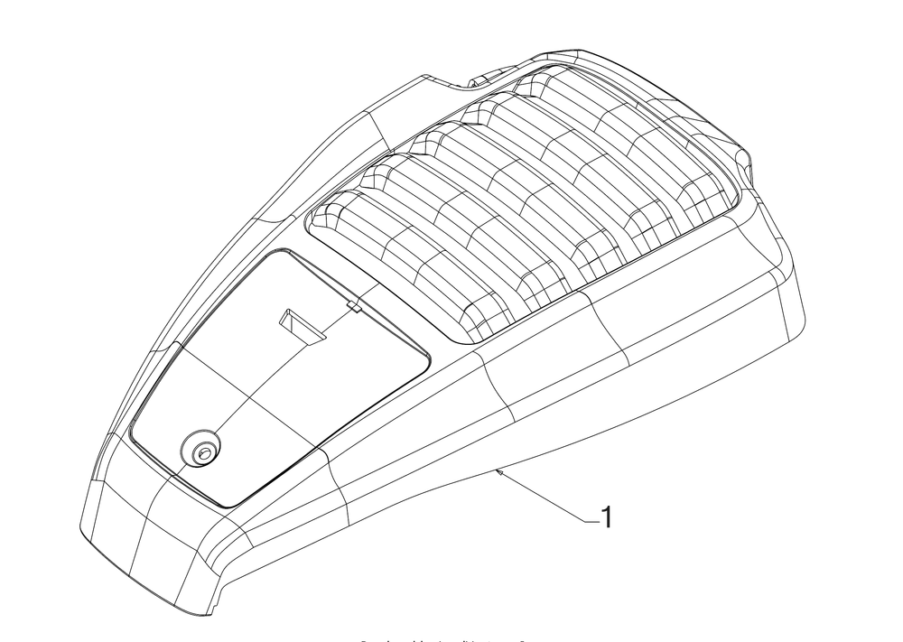Engine Shroud Diagram and Parts List for SC300 (12AVA2M5710)(2019) Cub Cadet Lawn Mower